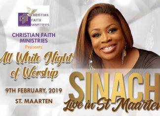 ‘Way Maker’ Singer, Sinach, for St. Maarten in February