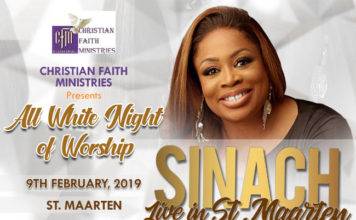 ‘Way Maker’ Singer, Sinach, for St. Maarten in February