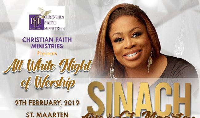 ‘Way Maker’ Singer, Sinach, for St. Maarten in February