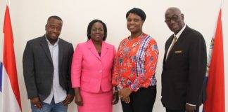 Curacao Parliamentarian Marilyn C Moses pays courtesy visit to Prime Minister Romeo-Marlin