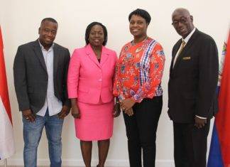 Curacao Parliamentarian Marilyn C Moses pays courtesy visit to Prime Minister Romeo-Marlin