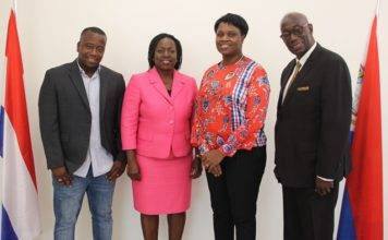 Curacao Parliamentarian Marilyn C Moses pays courtesy visit to Prime Minister Romeo-Marlin