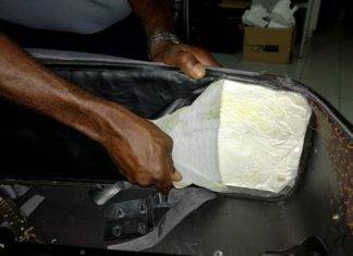 Custom on PJIA intercepted cocaine and raw cash
