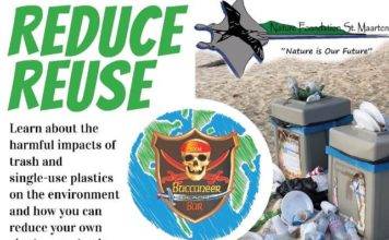 Nature Foundation St Maarten Organizes Reduce and Reuse night at Buccaneers Beach Bar on Sunday the 4th of November at 8pm