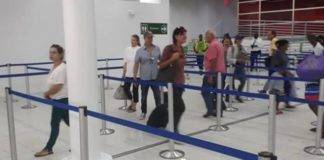 Arrivals Pavilion section open to passengers