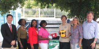 Baby Clinic receives donation of Automatic External Defibrillator (AED) machine