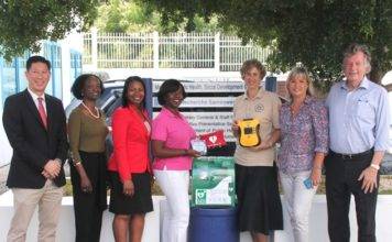 Baby Clinic receives donation of Automatic External Defibrillator (AED) machine