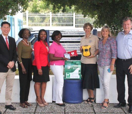 Baby Clinic receives donation of Automatic External Defibrillator (AED) machine