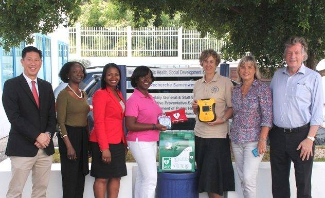 Baby Clinic receives donation of Automatic External Defibrillator (AED) machine