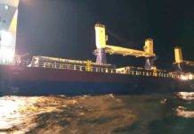 De kapitein van het vrachtschip HANZE GENUA krijg een hartaanval