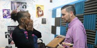 Minister’s surprise presentation to First Lady of Radio