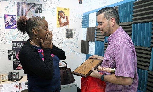 Minister’s surprise presentation to First Lady of Radio