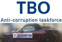 Porsche Boxster confiscated in the DOP investigation