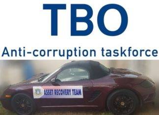 Porsche Boxster confiscated in the DOP investigation