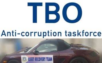 Porsche Boxster confiscated in the DOP investigation