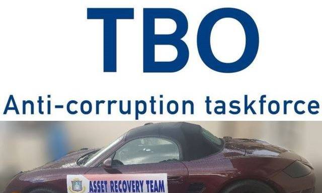 Porsche Boxster confiscated in the DOP investigation