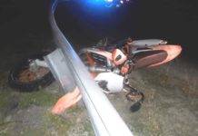 Motorcyclist seriously injured