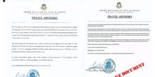 *FAKE*: General Public be aware of circulation of fake Travel Advisory