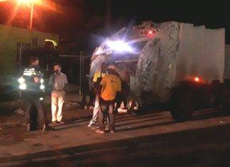 Garbage collector crushed by garbage truck