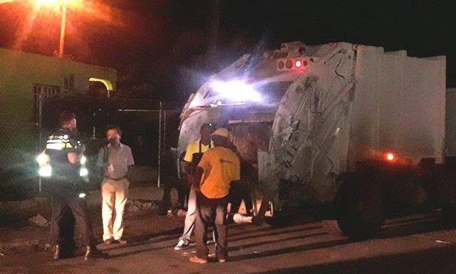 Garbage collector crushed by garbage truck