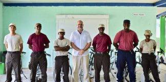 Dutch Representation Office supports the Sint Maarten Youth Brigade with new bicycles.