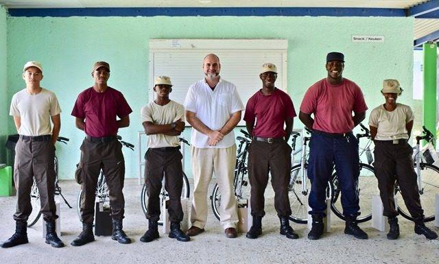 Dutch Representation Office supports the Sint Maarten Youth Brigade with new bicycles.