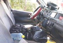 Concrete blocks damages bus in hit and run