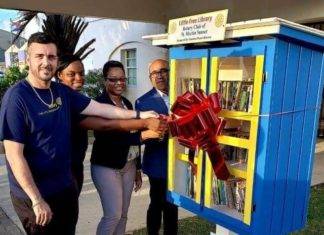Rotarian donates Little Library to USM