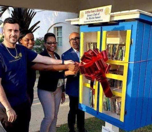 Rotarian donates Little Library to USM