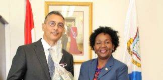 Consul General of Suriname on working visit to St. Maarten “pays a courtesy visit to Finance Minister.”