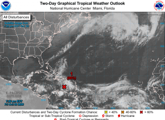 A tropical depression is likely to form this weekend