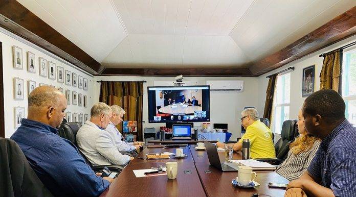Island Council during virtual meeting with Second Chamber Committee
