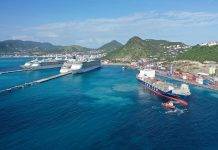 Port St. Maarten welcomes largest CMA CGM Cargo Vessel Fort Fleur d’Épée
