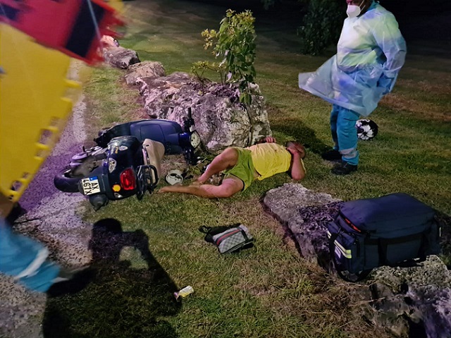 accident cupecoy scooter