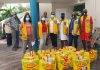 Sint Maarten Lions Club donate food baskets to the seniors in Belvedere for Thanksgiving