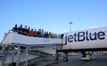 St. Maarten welcomes JetBlue inaugural flight from Newark, New Jersey