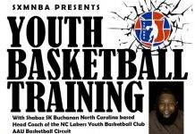 Youth basketball training with head coach Shabaz SK Buchanan from the NC Lakers Youth Basketball Club