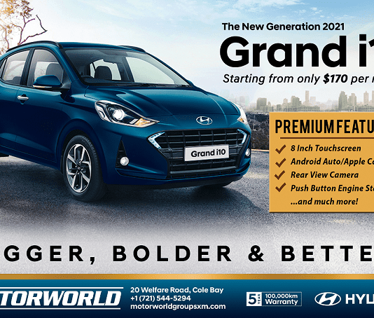 The New Generation 2021 Hyundai Grand i10 Arrives in St. Maarten/St. Martin “Bigger, Bolder & Better!”