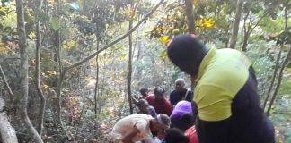 A man died of natural causes while hiking a trail on St.Peters hill