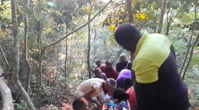 A man died of natural causes while hiking a trail on St.Peters hill