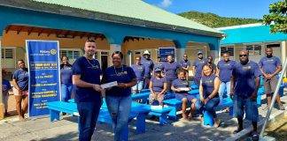 Rotary Sunset Donates School Benches To MGDW
