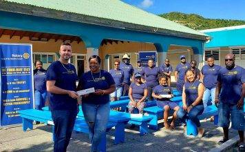 Rotary Sunset Donates School Benches To MGDW