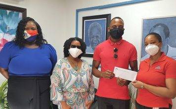 The St. Maarten National Heritage Foundation & Museum receives a donation from N.V. GEBE