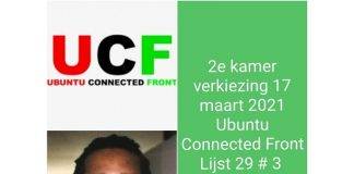 New political party Ubuntu Connected Front takes interests of the Caribbean at heart in upcoming Dutch Parliament elections