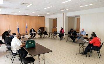 Prime Minister Silveria E. Jacobs meets with CCSU Membership