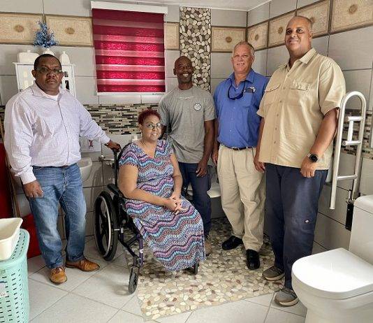 New bathroom fully adapted to Janice situation