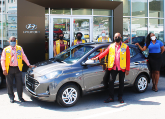 St. Maarten Lions Club Hosts Fundraising Raffle of Hyundai Grandi10, Sponsored In-Part by Motorworld