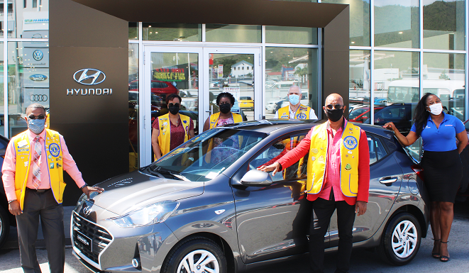 St. Maarten Lions Club Hosts Fundraising Raffle of Hyundai Grandi10, Sponsored In-Part by Motorworld