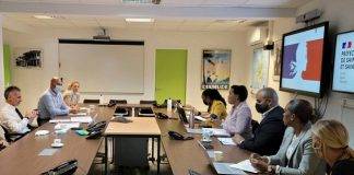 Prime Minister Jacobs and Préfet Gouteyron discuss synchronization of current health protocols and vaccination strategy on St. Martin