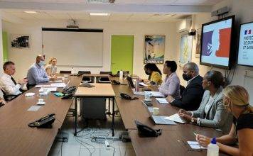Prime Minister Jacobs and Préfet Gouteyron discuss synchronization of current health protocols and vaccination strategy on St. Martin